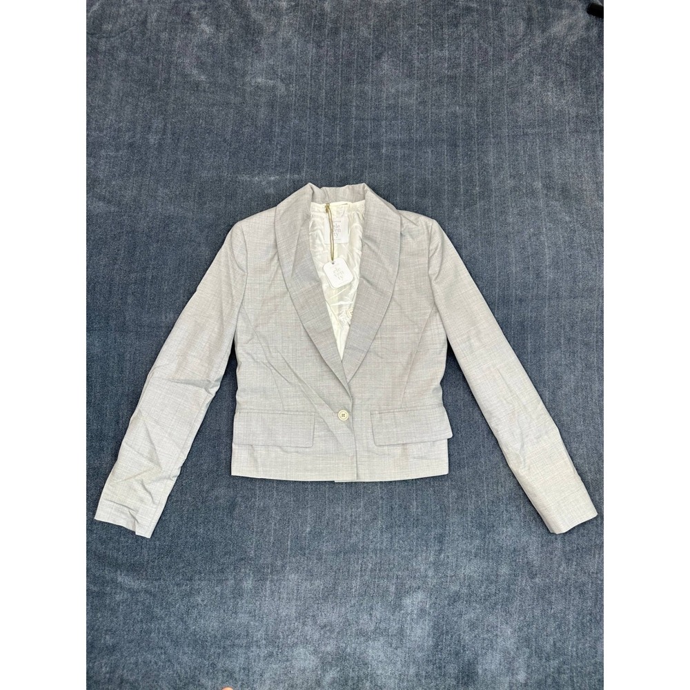 Eleventy Light Gray Tailored Women's Blazer - Picture 2 of 16